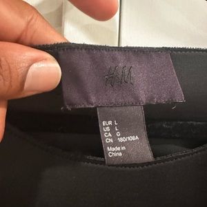 H&M black label neoprene top